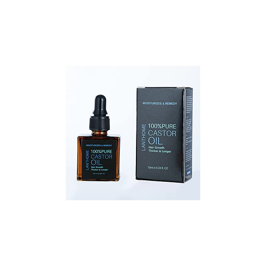 100% Pure Organic Castor Oil for Eyelashes Eyebrows Hair Growth Body Care Oil