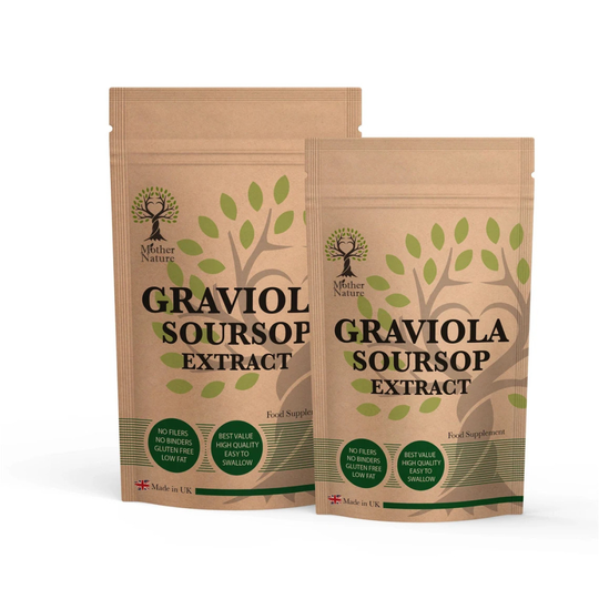 (180 Capsules) Graviola Capsules 500mg Natural Graviola Soursop Fruit Extract High Potency 10 x Stronger Clean Natural Supplement Vegan