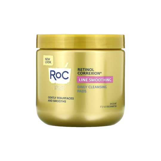 RoC, Retinol Correxion, Line Smoothing Daily Cleansing Pads, 28 Count