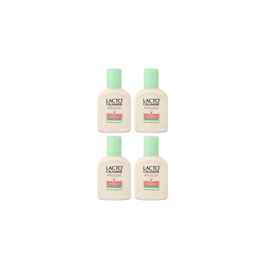 Pack of 4 Lacto Calamine Skin Balance Oil Control With Kaolin Aloevera Daily Nourishing Lotion 120ml
