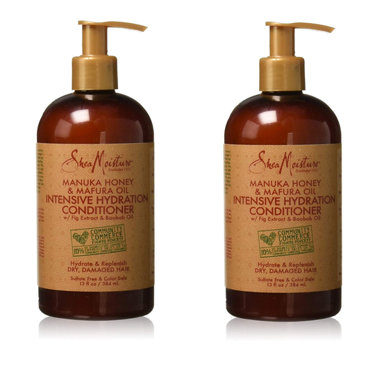 Shea Moisture Manuka Honey & Mafura Oil Intensive Hydration Conditioner 384ml x2