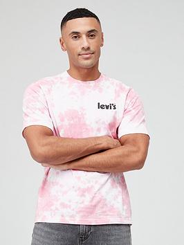 Levi'S Relaxed Fit Logo Tie Dye T-Shirt - Pink