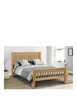 Julian Bowen Amsterdam Oak Super King Bed Frame