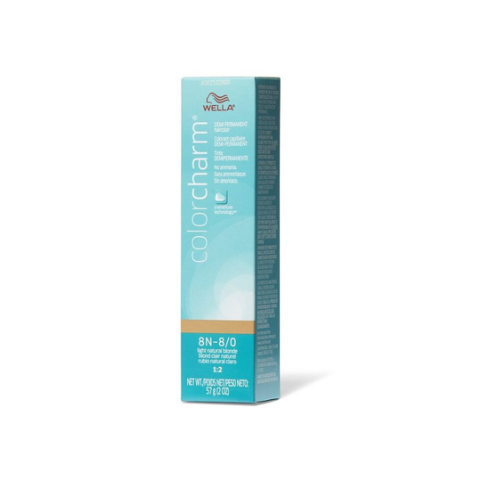 (8N - 8/0 Light Natural Blonde ) Wella Color Charm 8N Light Natural Blonde Demi - Permanent Haircolor