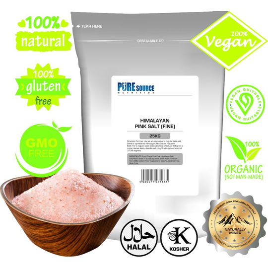 (Fine, 4kg) Himalayan Pink Salt Fine Food & Bath Salts Natural