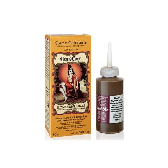 Henne Color Copper Gold Blonde Henna Hair Colouring Cream 90 ml