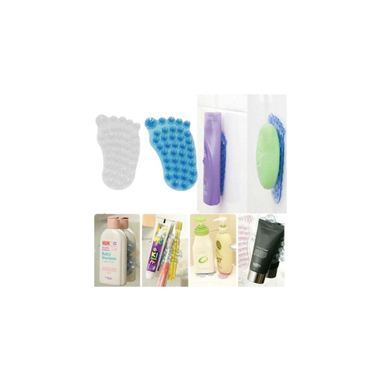 2pcs/lot Soap sucker Suction Silicone non slip mat Washing room bathro