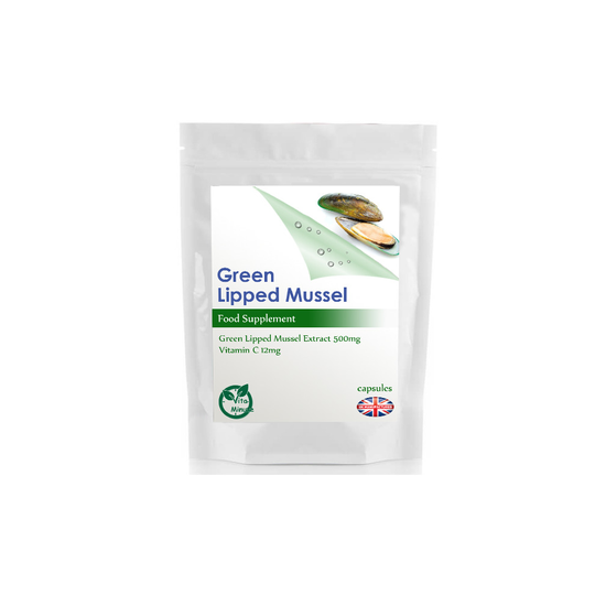 Strong 500mg Green Lipped Mussel Extract 60 Capsules Joint Support UK