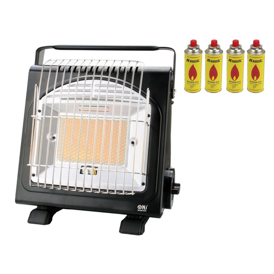 (4 Canisters) NJ-H1 Iron Portable Outdoor Gas Heater and Stove