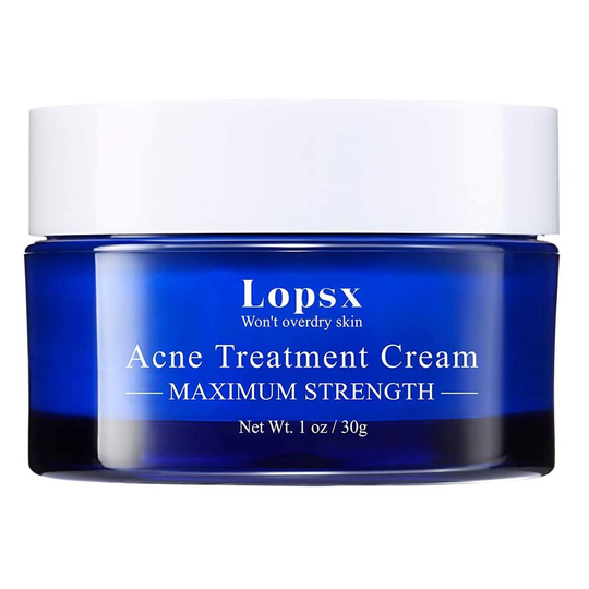 Lopsx Anti Acne Treatments Cream for Spots Blemishes and Blackheads Problem Skin Double Strength Salicylic Acid Cream Suitable and Safe for Prone to A