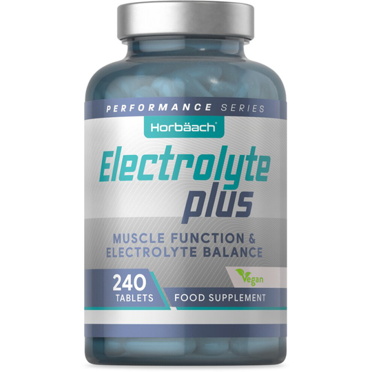 Electrolyte Complex | Muscle Function & Improved Hydration | 240 Vegan Tablets | Keto Diet Friendly | by Horbaach