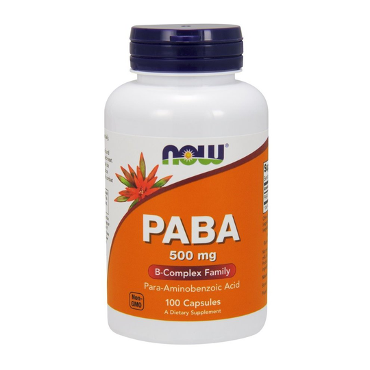 NOW Foods PABA, 500mg - 100 caps