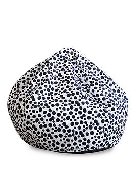 rucomfy Dalmatian Spot Mini Slouch Beanbag, Multi