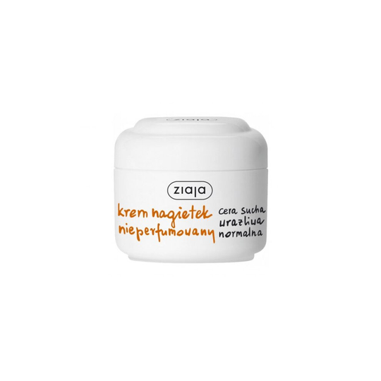 Ziaja, krem z nagietkiem nieperfumowany, cera sucha, wrażliwa i normalna, 50 ml