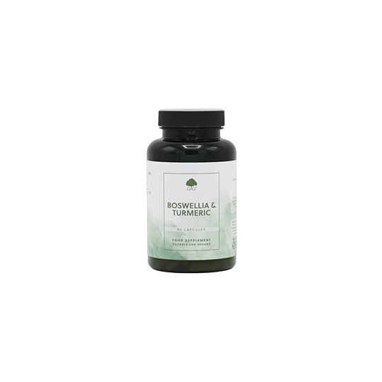 Boswellia & Turmeric Capsules | 90 Vegan Capsules | Turmeric Providing 95% curcuminoids | G&G Vitamins