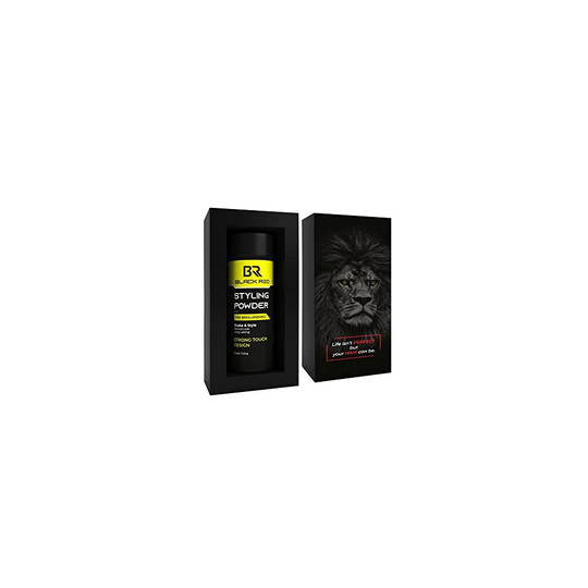 black red Texturising Hair Styling Powder, 20 gr: Get Invisible Texture and Volume for a Natural, Strong Touch with Our Special Formula for Men and