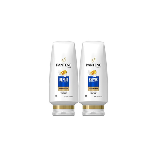 Pantene Sulfate Free Conditioner for Damaged Hair, Repair and Protect, 24 Fl Oz (Pack of 2) (Packaging May Vary)