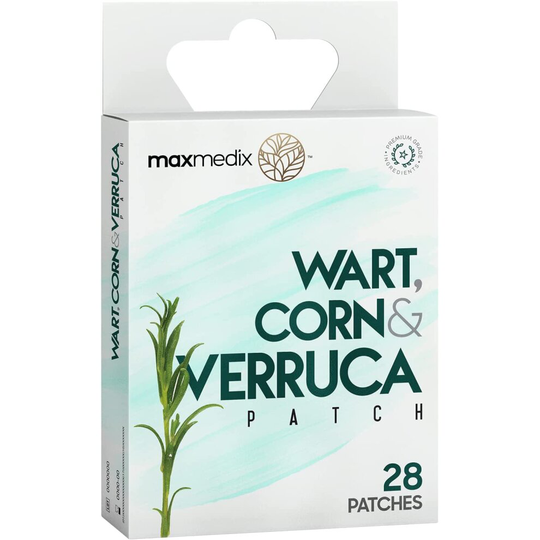 Verruca, Corn and Wart Remover - 28 Natural Salicylic Acid Patches