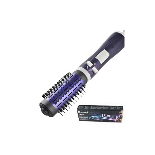 KEMEI Hair Brush Dryer Comb Style Hair Dryer Anion Electric Automatic Curler Roller Brush Straightening Styling Tool KM-813