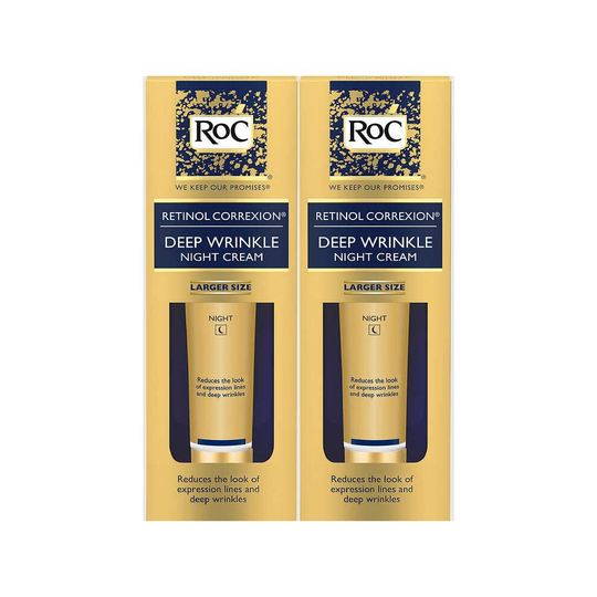 RoC Retinol Correxion Deep Wrinkle Anti-Aging Night Face Cream - Double Pack