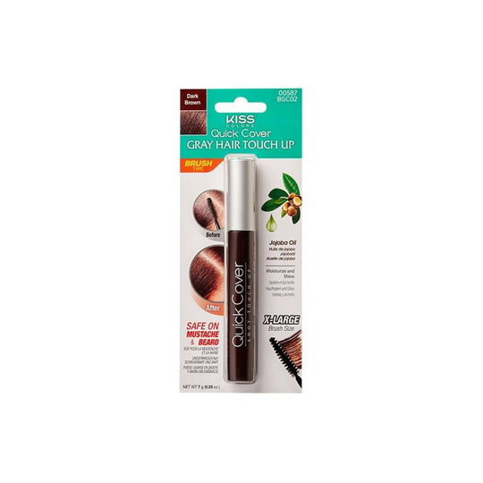 Kiss Quick Cover Brush- Dark Brown