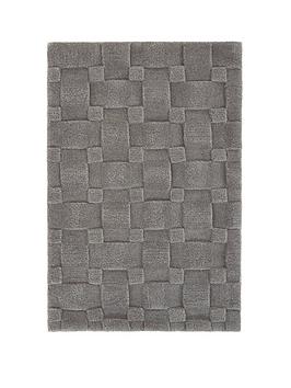 Origins Cosy Cottage Weave Grey Rug 80X150
