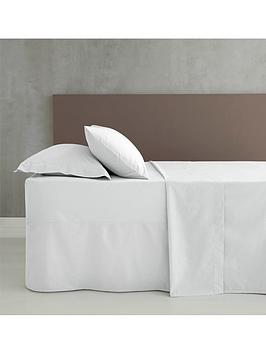 Catherine Lansfield Easy Iron Percale Fitted Sheet &Ndash; White