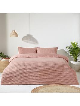 The Yard Tufted Dot 100% Cotton Duvet Cover Set