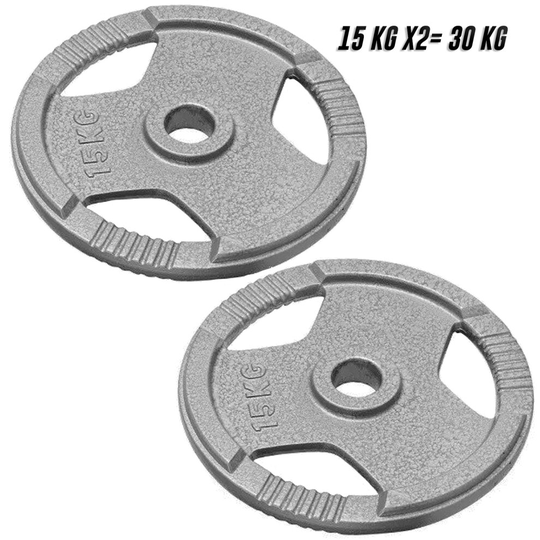 (15Kg x 2 = 30Kg) Standard 1-Inch Cast Iron Plate Weight Plate