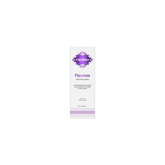 Fake Bake Flawless Self-Tanning Liquid | Streak-Free, Long-Lasting Sunless Natural Glow For All Skin Tones | Black Coconut Scent | Includes Profession