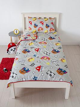 Paw Patrol Coverless Quilt 4.5 Tog Single With Pillowcase - Multi