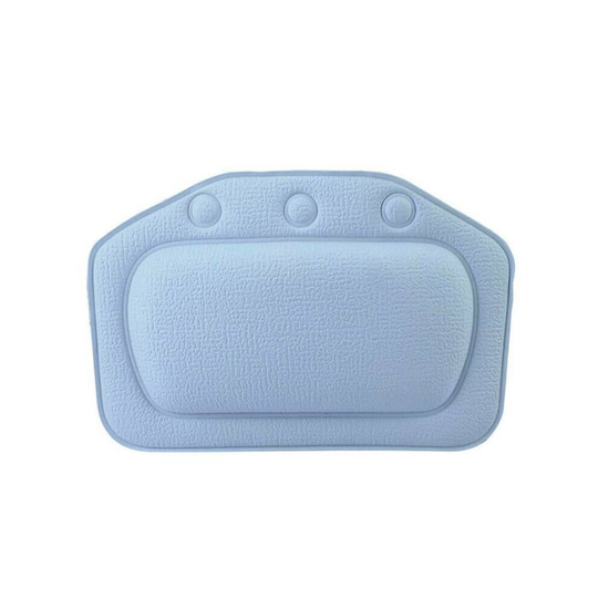 (Dark Blue) Home Soft Luxury Bath Pillow Spa Relaxing Bathtub Pads Bathroom Cushion Massage