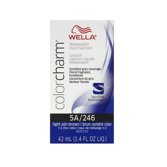 (5A) Wella 6A Dark Ash Blonde Color Charm Permanent Liquid Haircolor