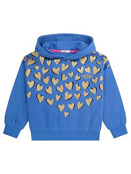 Billieblush Girls Animal Print Hoodie - Blue