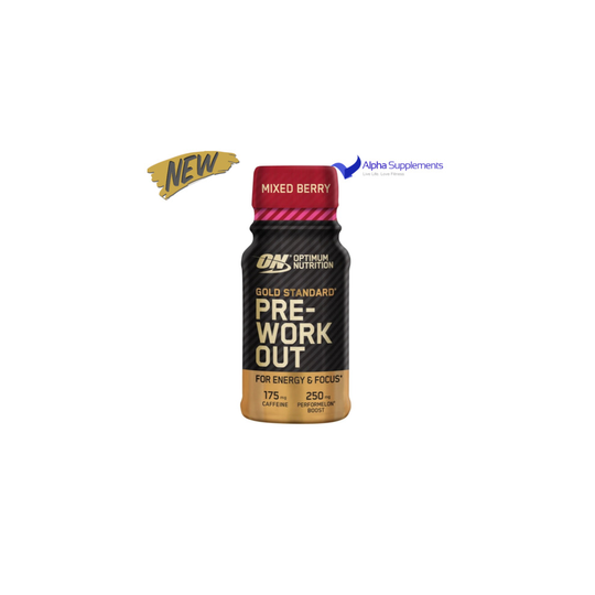 (Lemon Lime) ON Optimum Nutrition Pre Workout Shots Gold 12x60
