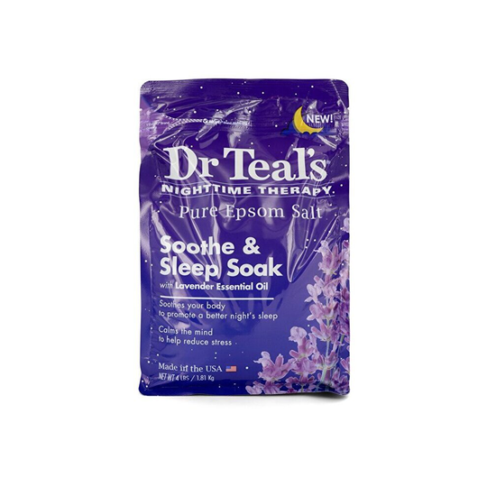 Dr Teal's Dr Teal's Nighttime Therapy Pure Epsom Salt Sooth & Sleep Soak with Lavender Essential Oil 4 pounds 4pounds/4pounds