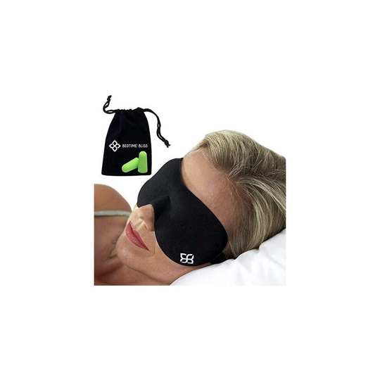 Eye Mask for Sleeping | Sleep Mask Men/Women Better Than Silk Our Luxury Blackout Contoured Eye Masks are Comfortable - This Sleeping mask Set Inclu