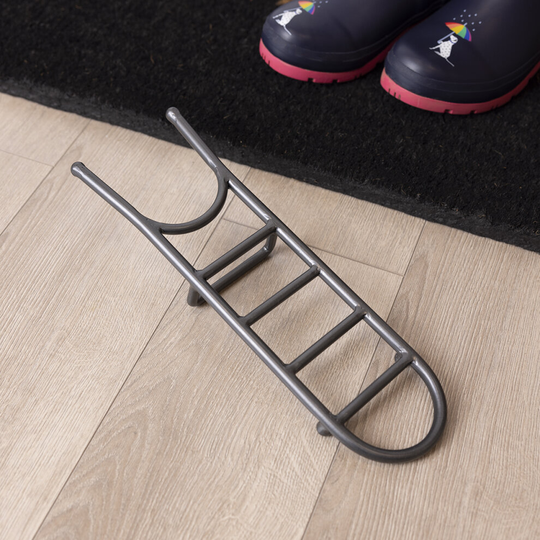 Charnwood Boot Removal Iron Boot Jack Indoor/Outdoor Use 300g Dark Grey Freestanding H5.5 x L34.5 x W11.5cm
