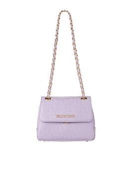 Valentino Bags Valentino Relax Embossed Crossbody- Lilac