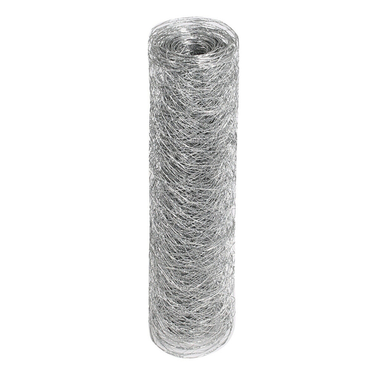 Chicken Wire Mesh Fence: 1m x 25m Coated Steel Metal Garden Netting
