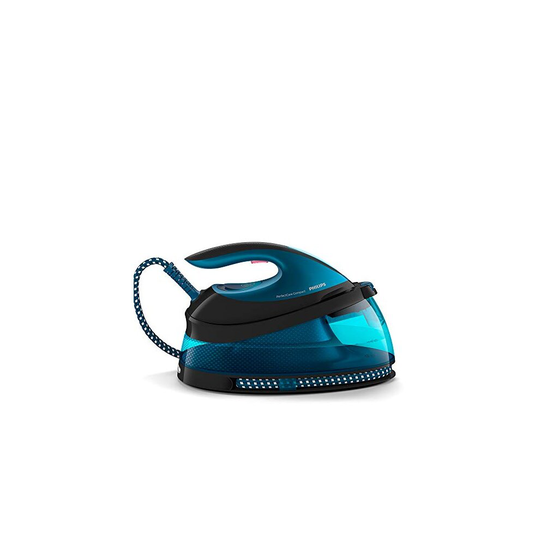 Philips PerfectCare Compact Steam Generator Iron with 420 g Steam Boost, 2400 W, Blue and Black - GC7846/86