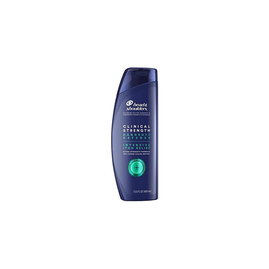 Head & Shoulders Clinical Strength Dandruff Defense Intensive Itch Relief Shampoo, 13.5 Fl Oz, 5.349 Fl Oz