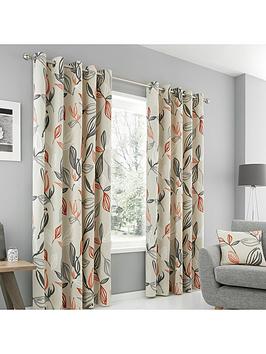 Fusion Ensley Eyelet Lined Curtains