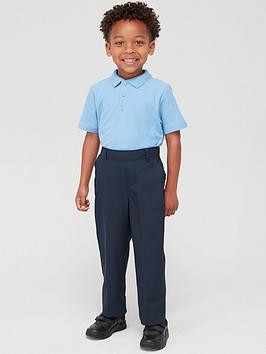 Everyday Boys 2 Pack Pull On School Trousers - Navy
