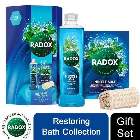 Radox Restoring BathCollection GiftSet for her,MuscleSoakBath Gel&Soak