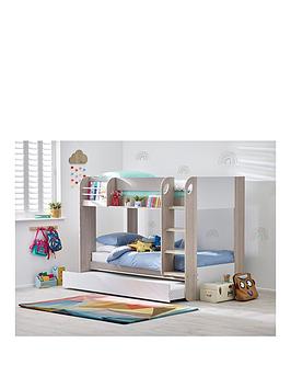 Julian Bowen Mars Bunk and Pull Out Underbed - Taupe, Taupe