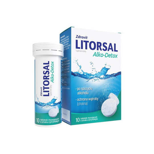 ZDROVIT Litorsal Alko-Detox - 10 effervescent tablets