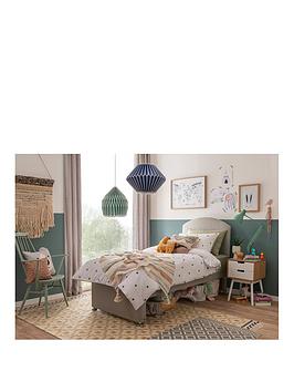 Silentnight Kids Maxi Store Fabric Divan Bed Set, Sprung Mattress And Headboard