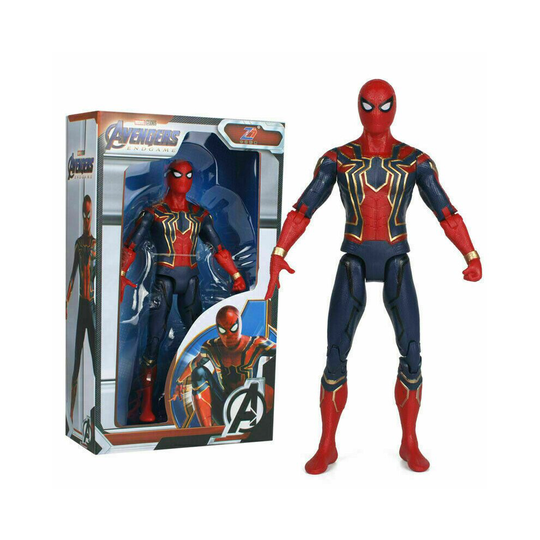 Marvel Avengers Super Hero Iron Spider Man Toy PVC 7" Action Figure Model Gift