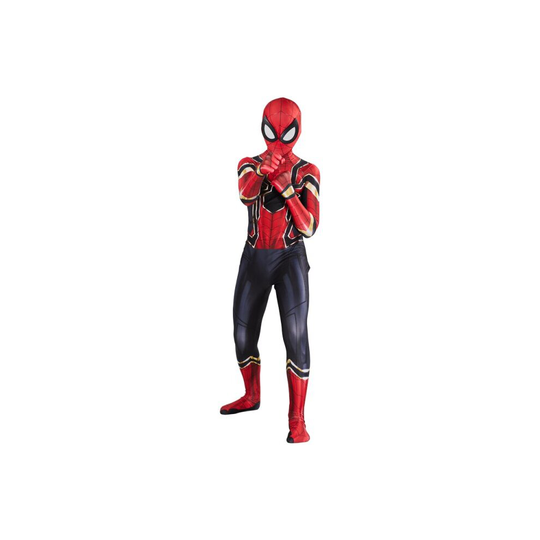 (2 iron, 110 (101-110cm)) 15 styles Spiderbay Man Cosplay Amazing Spidermans Halloween Costume Peter Parker Zentai Suit Superhero Bodysuit For Kids Ad